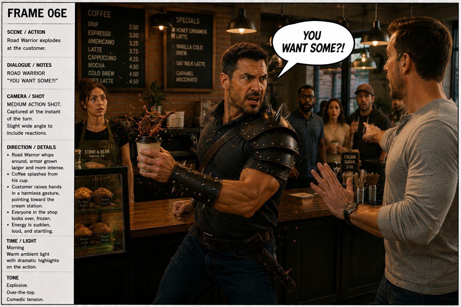 Road Warrior storyboard, frame 11 of 29